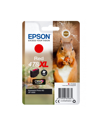 Tusz Epson red | 478XL | 10.2ml | Claria Photo HD