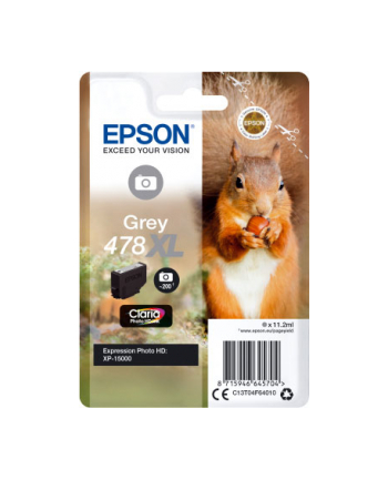 Tusz Epson grey | 478XL | 11.2ml | Claria Photo HD