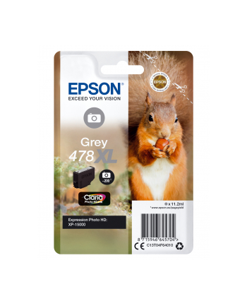 Tusz Epson grey RF+AM | 478XL | 11.2ml | Claria Photo HD