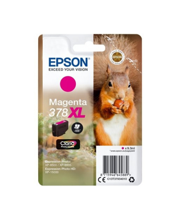 Tusz Epson magenta RF+AM | 378XL | 9.3 ml | Claria Photo HD