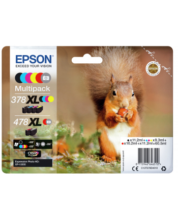 Tusz Epson Multipack 6-colors | 378XL+478XL | Claria Photo HD