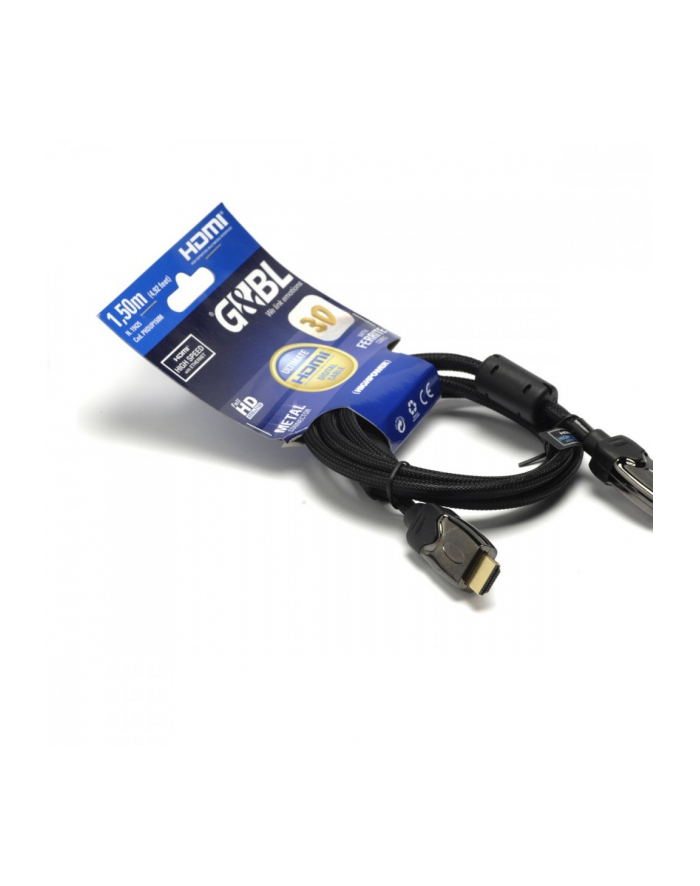 G&BL Kabel HDMI ARC Ultra HD 4K 3D ready 10.2Gbps 1.5m bulk główny