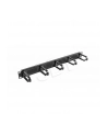 Organizer kabli 19'' 1U Panel szczotkowany Typ B czarny - nr 2