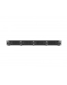Organizer kabli 19'' 1U Panel szczotkowany Typ B czarny - nr 3