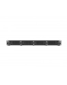 Organizer kabli 19'' 1U Panel szczotkowany Typ B czarny - nr 8