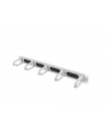Organizer kabli 19'' 1U Panel szczotkowany Typ B szary - nr 14