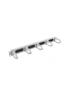 Organizer kabli 19'' 1U Panel szczotkowany Typ B szary - nr 15