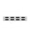Organizer kabli 19'' 1U Panel szczotkowany Typ B szary - nr 10