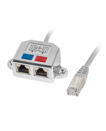 Adapter rodzielacz LAN RJ-45 - 2x RJ-45 FTP