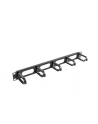 Organizer kabli 19'' 1U Typ B czarny - nr 18