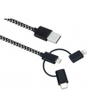 Sandberg Ładowarka 3w1 Lightning+MicroUSB+USB-C 1m - nr 9