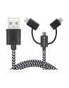 Sandberg Ładowarka 3w1 Lightning+MicroUSB+USB-C 1m - nr 10