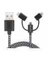 Sandberg Ładowarka 3w1 Lightning+MicroUSB+USB-C 1m - nr 12