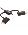 Sandberg Ładowarka 3w1 Lightning+MicroUSB+USB-C 1m - nr 13