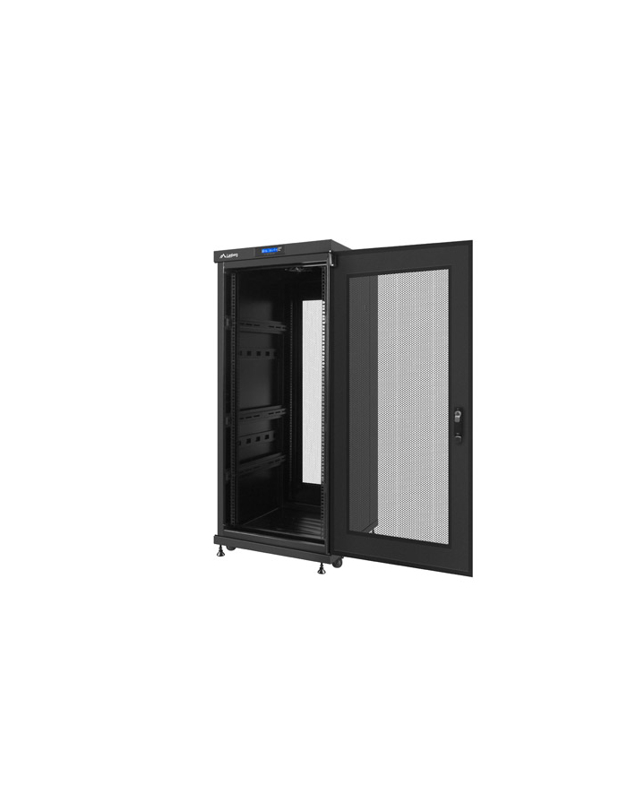 Lanberg szafa instalacyjna stojąca 19'' 27U/600x600mm czarna (drzwi perf. LCD) główny