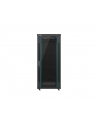 Lanberg szafa instalacyjna stojąca 19'' 27U/600x600mm czarna (drzwi szklane) - nr 9