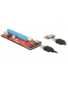 Delock Karta rozszerzeń RISER CARD PCI Express x1 > x16 z kablem USB 3.0 60cm - nr 16