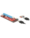 Delock Karta rozszerzeń RISER CARD PCI Express x1 > x16 z kablem USB 3.0 60cm - nr 20