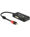 Delock Adapter mini Displayport 1.2 męski->VGA/HDMI/DVI żeński 4K pasywne czarny - nr 11