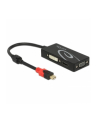 Delock Adapter mini Displayport 1.2 męski->VGA/HDMI/DVI żeński 4K pasywne czarny - nr 9