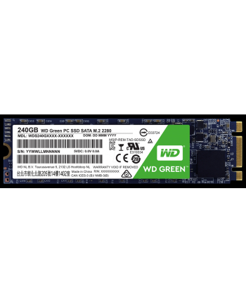 Western Digital Dysk WD Green SSD, M.2 SATA, 240GB, SATA/600, 3D NAND