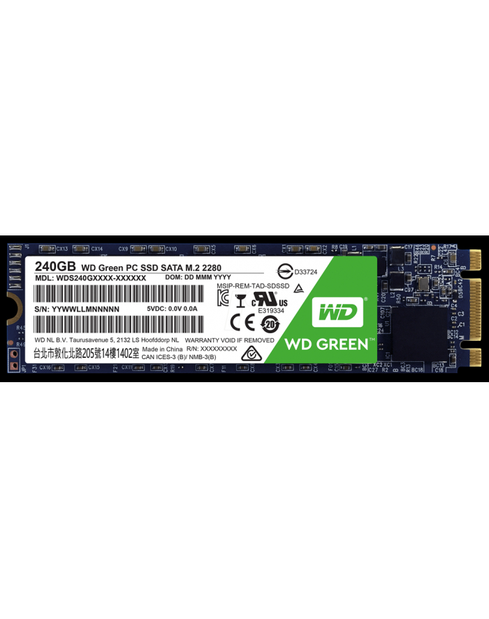 Western Digital Dysk WD Green SSD, M.2 SATA, 240GB, SATA/600, 3D NAND główny