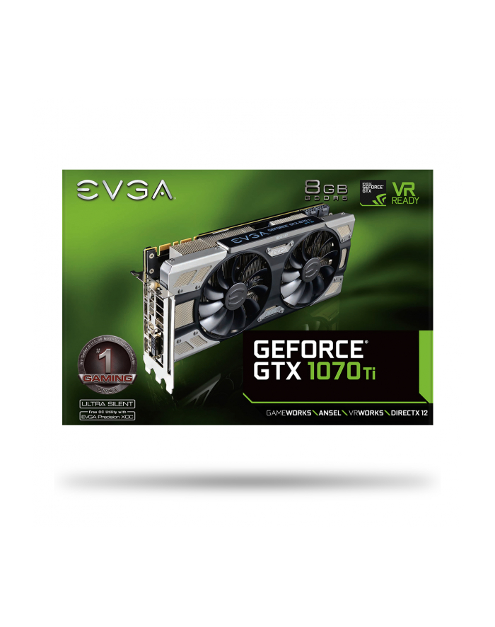 EVGA GeForce GTX 1070 Ti FTW Ultra Silent, 8196 MB GDDR5 główny
