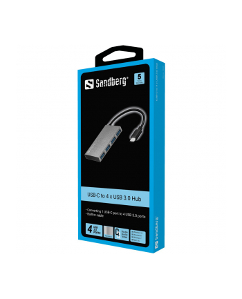 Sandberg Prześciówka USB-C - 4 xUSB 3.0