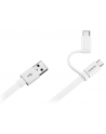 Kabel AP55S USB -MicroUSB +USB-C White - nr 13