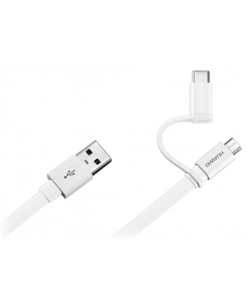 Kabel AP55S USB -MicroUSB +USB-C White