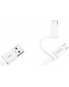 Kabel AP55S USB -MicroUSB +USB-C White - nr 16