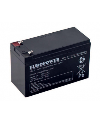 EUROPOWER EP 12V 7,2Ah T2