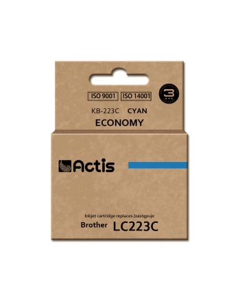 Tusz Actis KB-223C (do drukarki Brother zamiennik LC223C standard 10ml cyan)