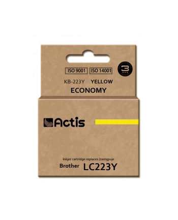 Tusz Actis KB-223Y (do drukarki Brother zamiennik LC223Y standard 10ml yellow)