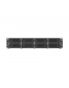 Organizer kabli 19'' 2U Panel szczotkowany Typ B czarny - nr 10