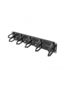 Organizer kabli 19'' 2U Panel szczotkowany Typ B czarny - nr 6