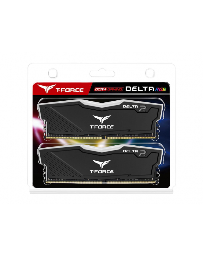 TEAMGROUP DIMM DDR4 16GB 3000MHz, CL16, (KIT 2x8GB), TEAM T-FORCE Delta RGB (Black) główny