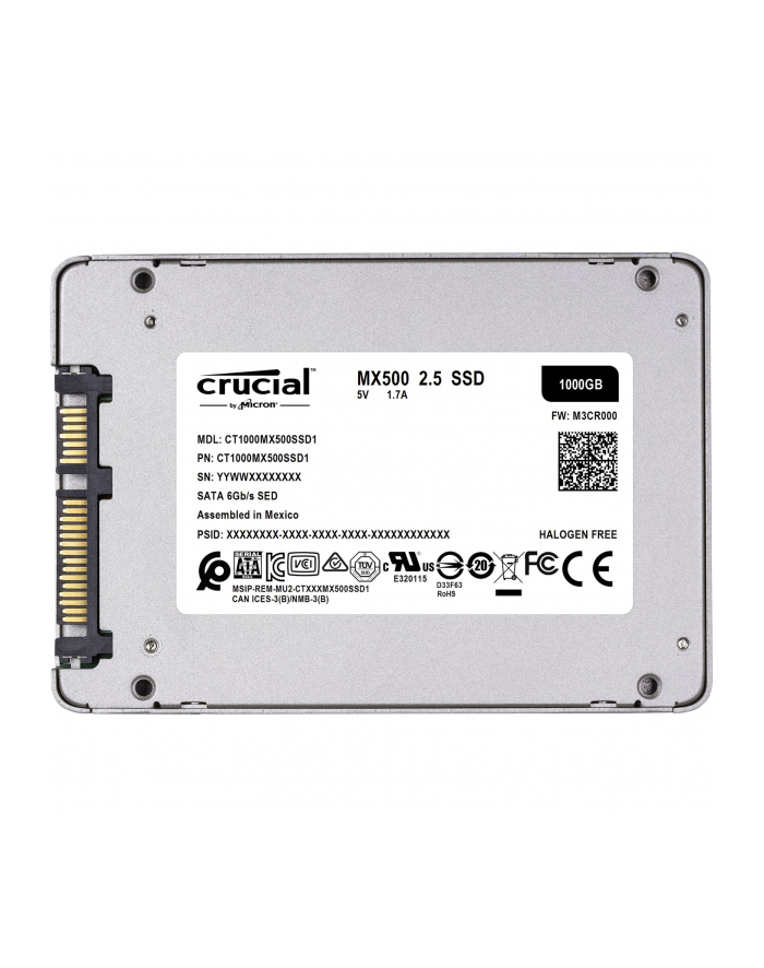 Dysk SSD Crucial MX500 1TB Sata3 2.5'' 560/510 MB/s główny