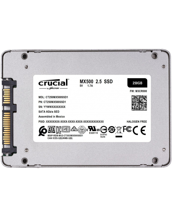 crucial MX500 250GB Sata3 2.5'' 560/510 MB/s główny