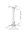 Ramię sufitowe do projektora 55-90cm 13,5kg srebrny - nr 7