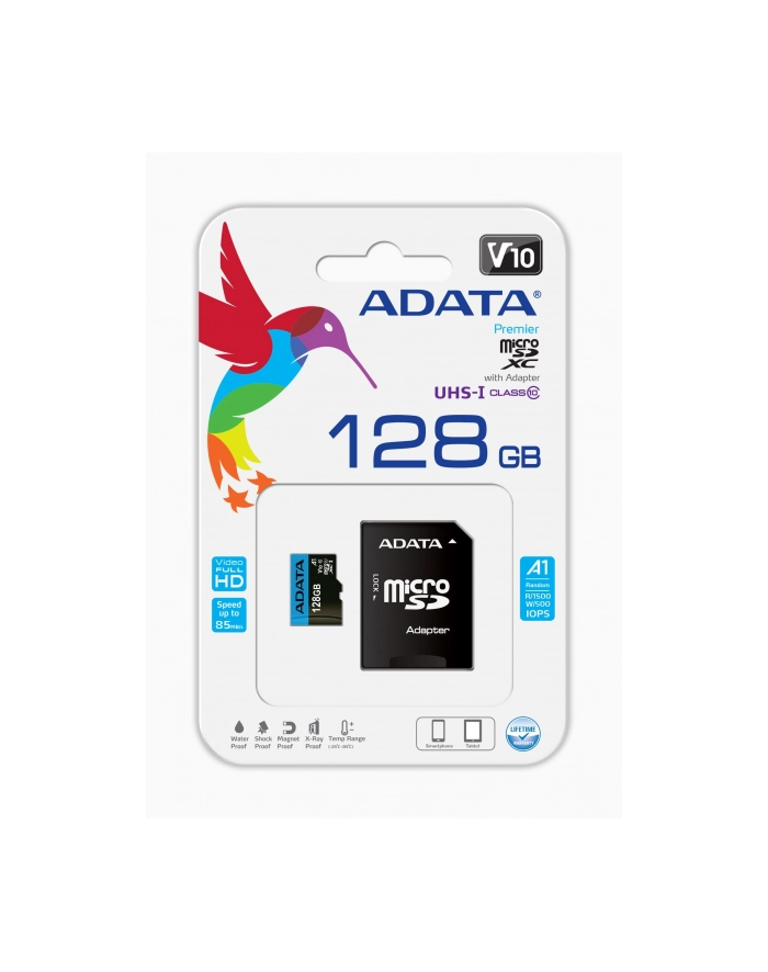 adata microSD Premier 128GB UHS1/CL10/A1+adapter główny