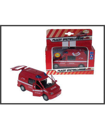hipo Auto Van Straz pożarna z dźwiękiam 14cm pudełko