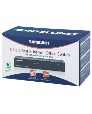 intellinet Fast Ethernet switch 8x 10/100 Mbps RJ45 metal desktop