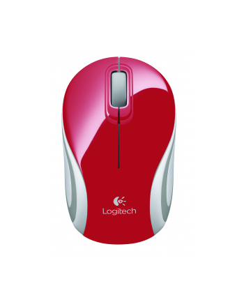 logitech M187 Myszka bezprzewodowa czerwona     910-002732