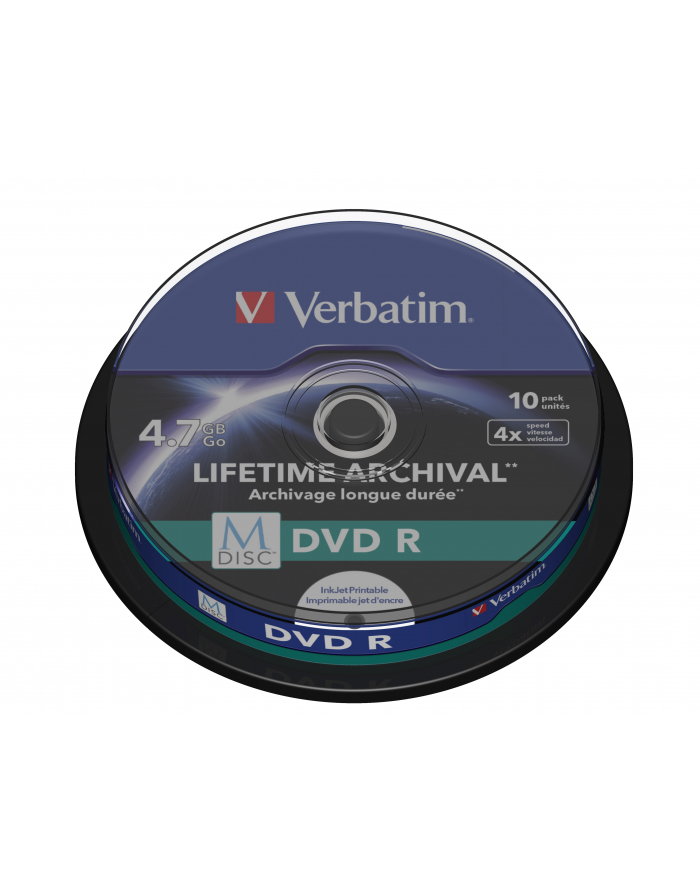 verbatim M-DISC DVD R 4x 4.7 Gb (10 cake) printable główny