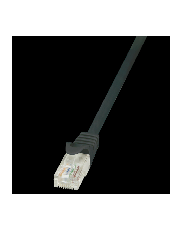 logilink Patch Cable CAT.5e U/UTP, 0,25m, czarny główny