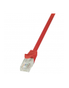 logilink Patch Cable CAT.5e U/UTP, 0,25m, czerwony - nr 1