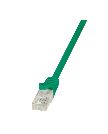 logilink Patch Cable CAT.5e U/UTP, 0,25m, zielony