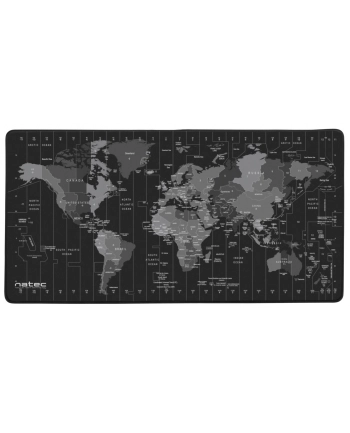 natec Podkładka pod mysz Time zone Map Maxi 800x400