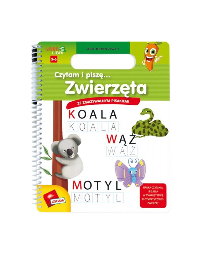 lisciani giochi Książ. Książeczki Carotiny Czytam i piszę Zwierzęta 78137 główny